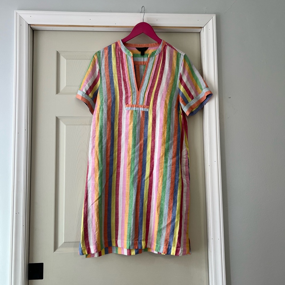 J. Crew candy Striped Dress
